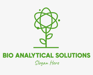 Atom Plant Outline logo