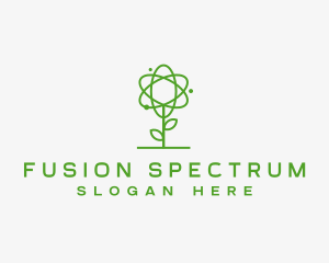 Atom Plant Outline logo