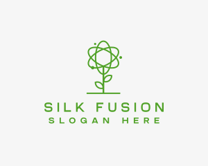 Atom Plant Outline logo