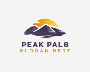 Peak Mountain Adventure logo design