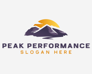 Peak Mountain Adventure logo design