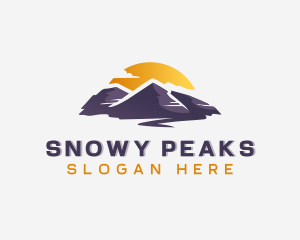 Peak Mountain Adventure logo design