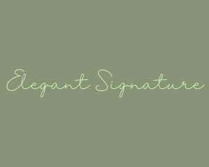 Fancy Feminine Signature logo design