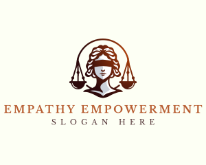 Legal Lady Justice logo design