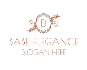 Elegant Leaves Boutique logo design