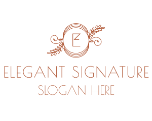 Elegant Leaves Boutique logo design