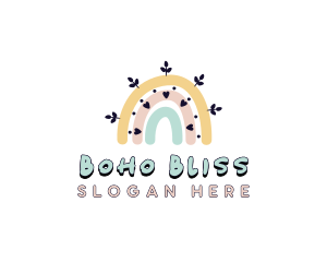 Kindergarten Rainbow Boho logo