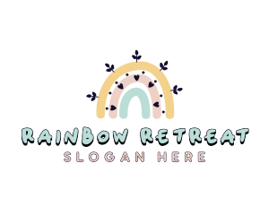 Kindergarten Rainbow Boho logo