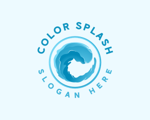 Water Wave Splash logo design