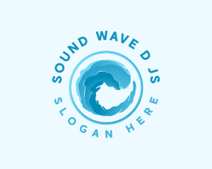 Water Wave Splash logo design