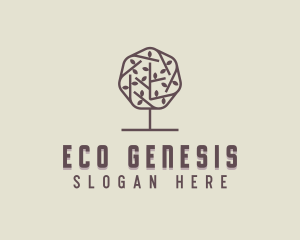 Environmental Eco Tree logo design