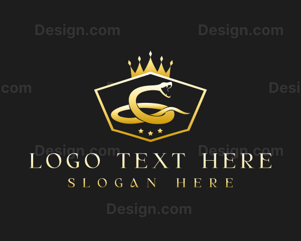 Luxury Snake Crown Logo