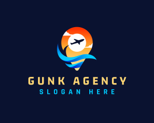 Travel Agency Pin logo design