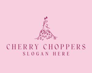 Feather Fashion Gown logo design