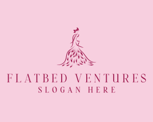 Feather Fashion Gown logo design