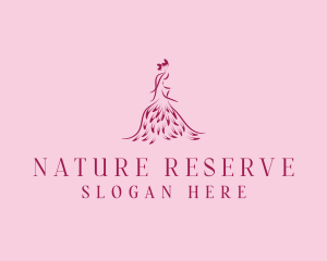 Feather Fashion Gown logo design