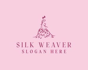 Feather Fashion Gown logo design