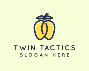 Twin Mango Fruit Pride logo design