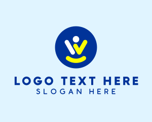 Generic Human Letter W logo