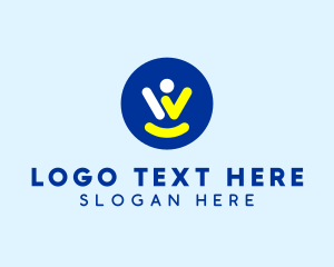 Generic Human Letter W Logo