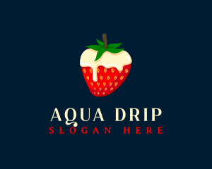 Sweet Strawberry Cream logo design