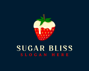Sweet Strawberry Cream logo design