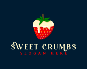 Sweet Strawberry Cream logo design