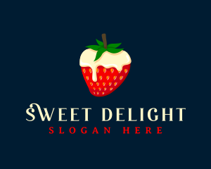 Sweet Strawberry Cream logo design