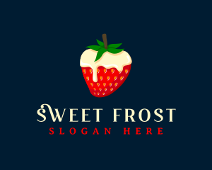 Sweet Strawberry Cream logo design