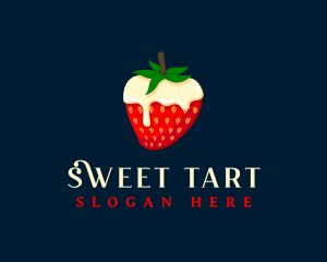 Sweet Strawberry Cream logo design