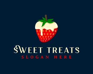 Sweet Strawberry Cream logo design