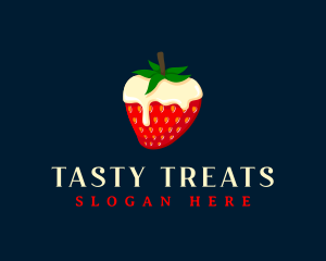 Sweet Strawberry Cream logo design