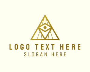 Gold Eye Pyramid logo