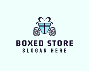 Gift Box Carriage  logo design