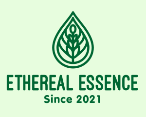 Green Plant Oil Extract logo design