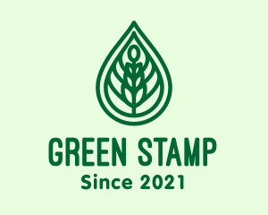 Green Plant Oil Extract logo design