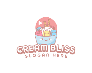 Ice Cream Dessert logo design