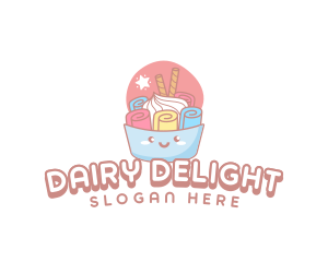 Ice Cream Dessert logo design