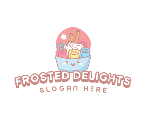 Ice Cream Dessert logo design