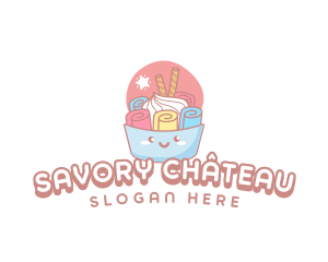 Ice Cream Dessert logo design