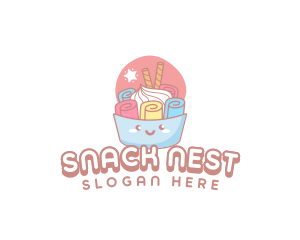 Ice Cream Dessert logo design