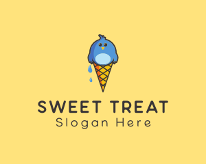 Ice Cream Bird  logo design