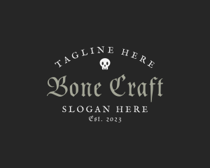 Skeleton Skull Brand logo design