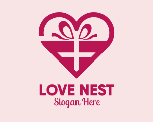 Valentine's Day Heart Present  logo