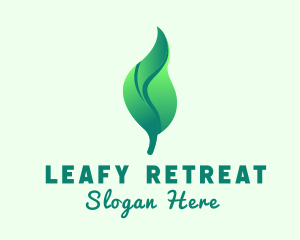 Herbal Tea Leaf logo design