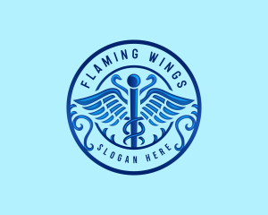 Caduceus Health Hospital logo design