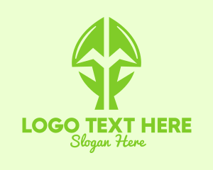 Green Growing Plant Logo