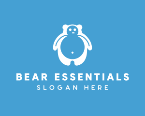 Winter Polar Bear logo design