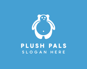 Winter Polar Bear logo design