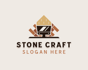 Masonry Concrete Scraper logo design